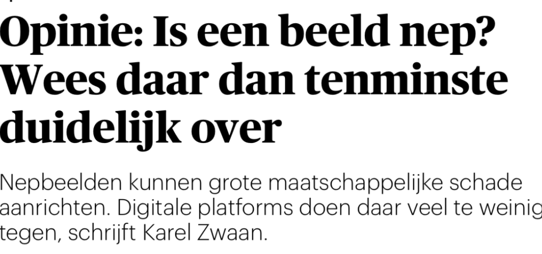 Door AI is elke foto verdacht